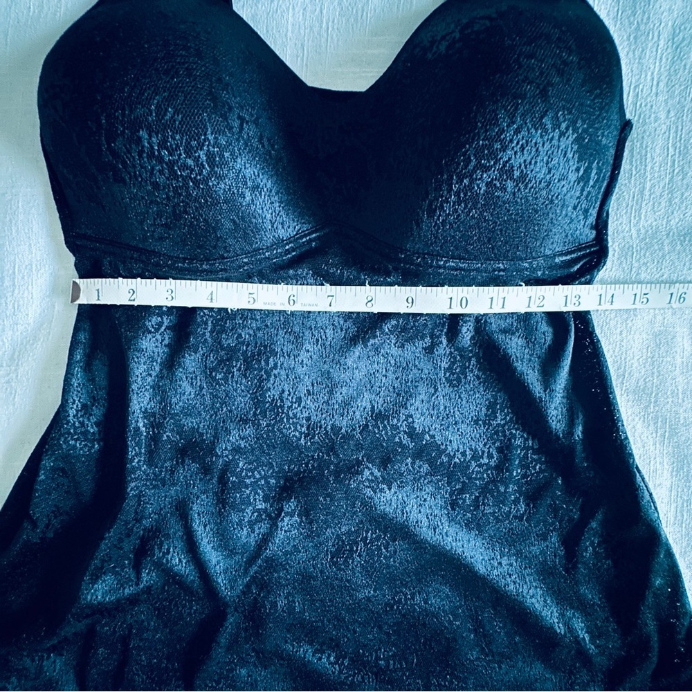 Rhonda Shear Camisole Womens XL Black Jacquard Mesh Shapewear Bra Top Whimsigoth - Picture 7 of 12